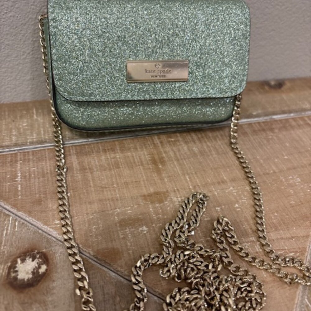 Kate Spade New York Kenzie Glitter Card Case Crossbody Bag